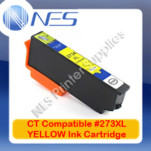 CT Compatible #273XL YELLOW High Yield Ink Cartridge for Epson XP-510/XP-520/XP-600/XP-610/XP-620 (T275492)